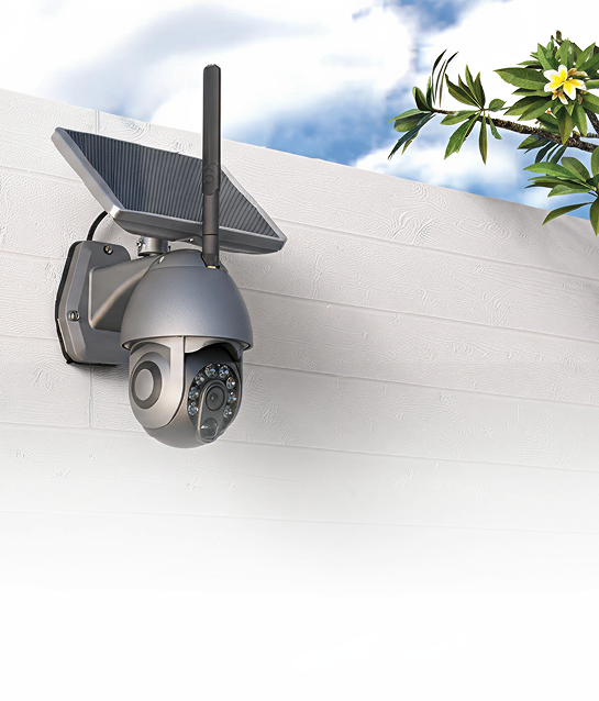 Outdoor solar security camera