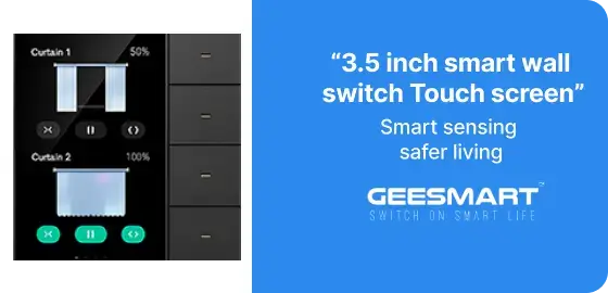 3.5 inch smart wall switch Touch screen