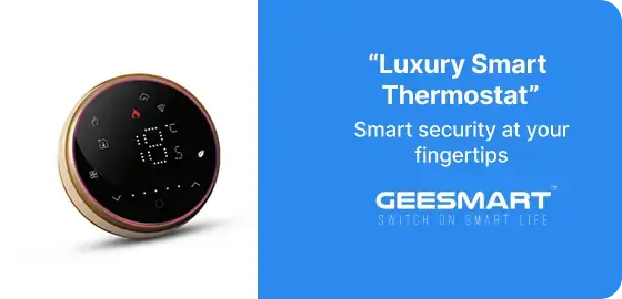 Luxury Smart Thermostat Black