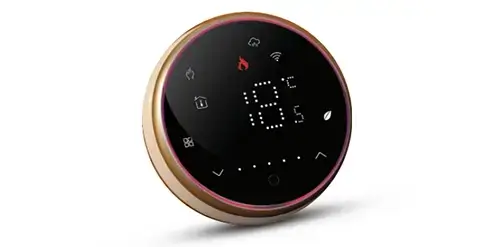luxury smart thermostat black