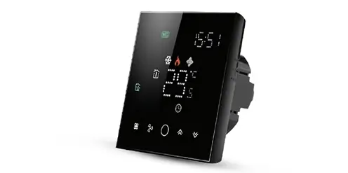 smart thermostat black